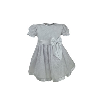 Rochita pentru fete Mini Junior AB-200, Alb, 80 Rochita pentru fete Mini Junior AB-200, Alb, 80