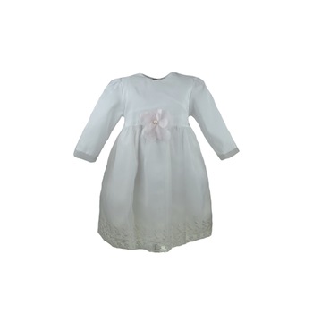 Rochita pentru fete Mini Junior 150AB, Alb, 86 Rochita pentru fete Mini Junior 150AB, Alb, 86