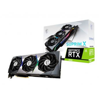 Placa video MSI GeForce® RTX™ 3080 SUPRIM X, 10GB GDDR6X, 320-bit Placa video MSI GeForce® RTX™ 3080 SUPRIM X, 10GB GDDR6X, 320-bit
