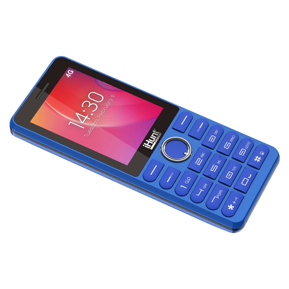 Telefon mobil iHunt i7 4G 2021, Dual SIM, 128MB, 64MB RAM, 4G, Blue