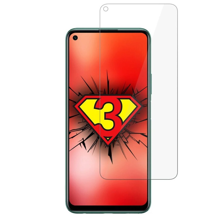 Folie Protectie Sticla Flexibila 3MK Lite pentru Huawei P40 Lite 5G, Tehnologie Fit in, 6H, 0.16 mm, Transparenta