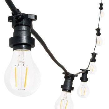 Ghirlanda luminoasa 20 m. cu 20 becuri A60 2W LED E27 interconectabila Ghirlanda luminoasa 20 m. cu 20 becuri A60 2W LED E27 interconectabila