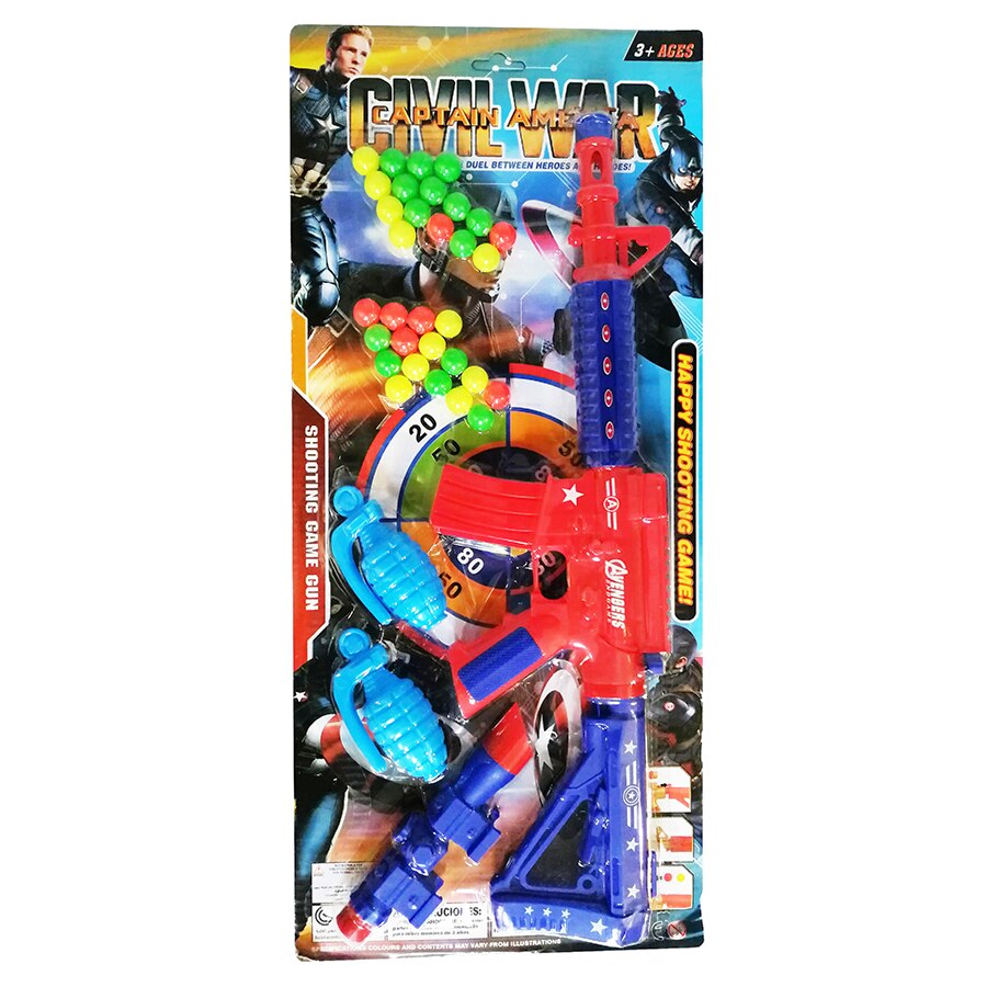 Set pusca cu luneta si 36 bile usoare si accesorii, 40 piese