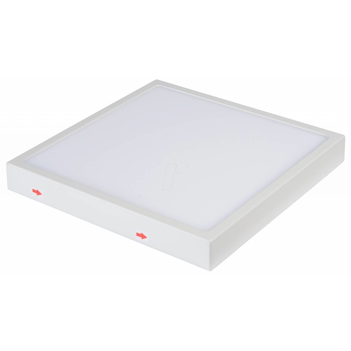 Премиум приложен LED панел, 19W, квадратен 6400K