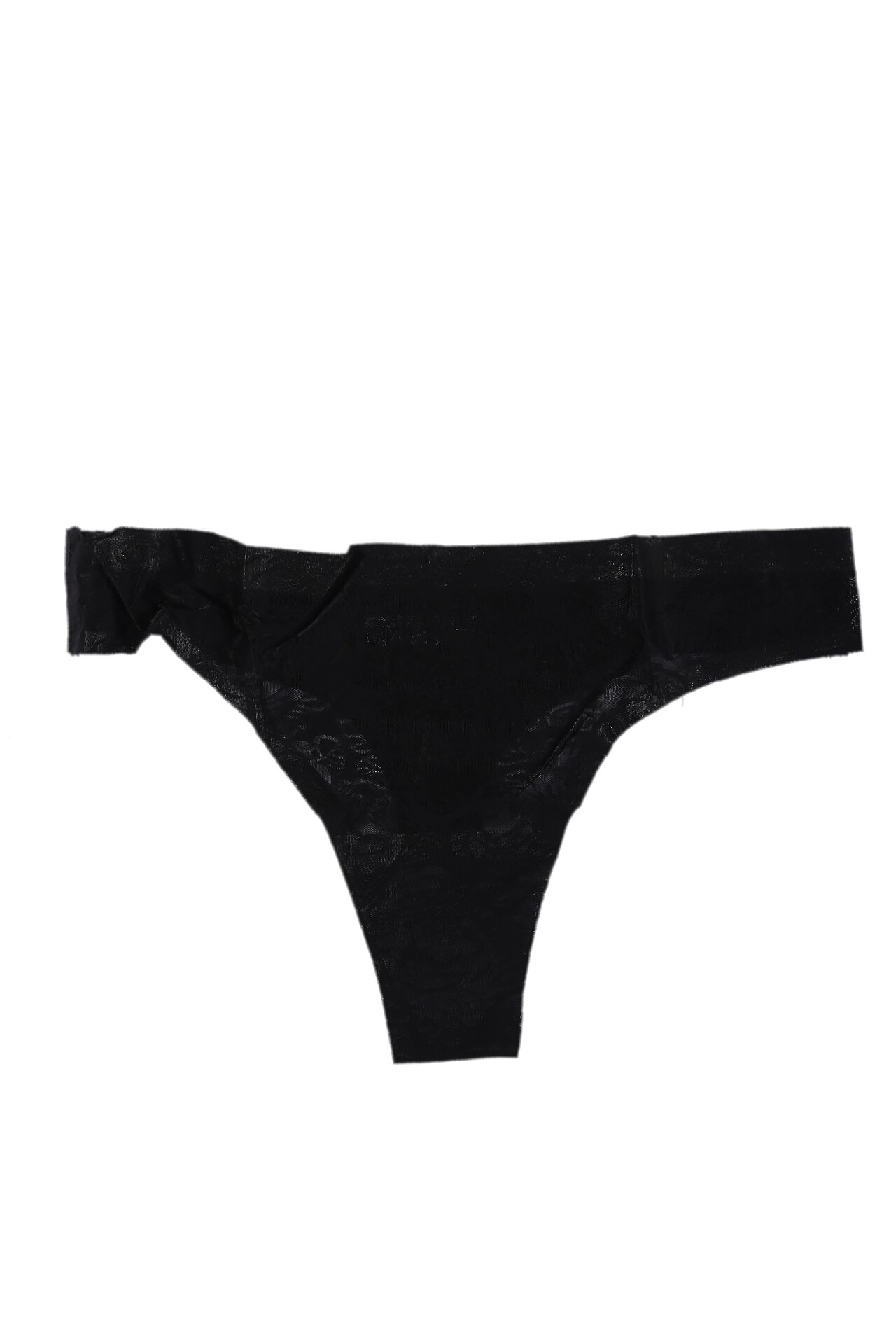 Chiloti tanga, nylon, S-M INTL, Negru, S-M