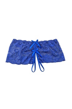 Chiloti boxeri dama, dantela, S-M INTL, Albastru, S-M Chiloti boxeri dama, dantela, S-M INTL, Albastru, S-M