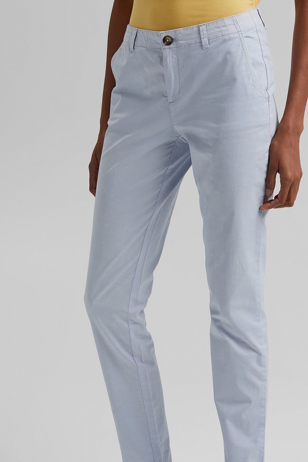 EDC by Esprit, Pantaloni chino relaxed fit, Albastru deschis