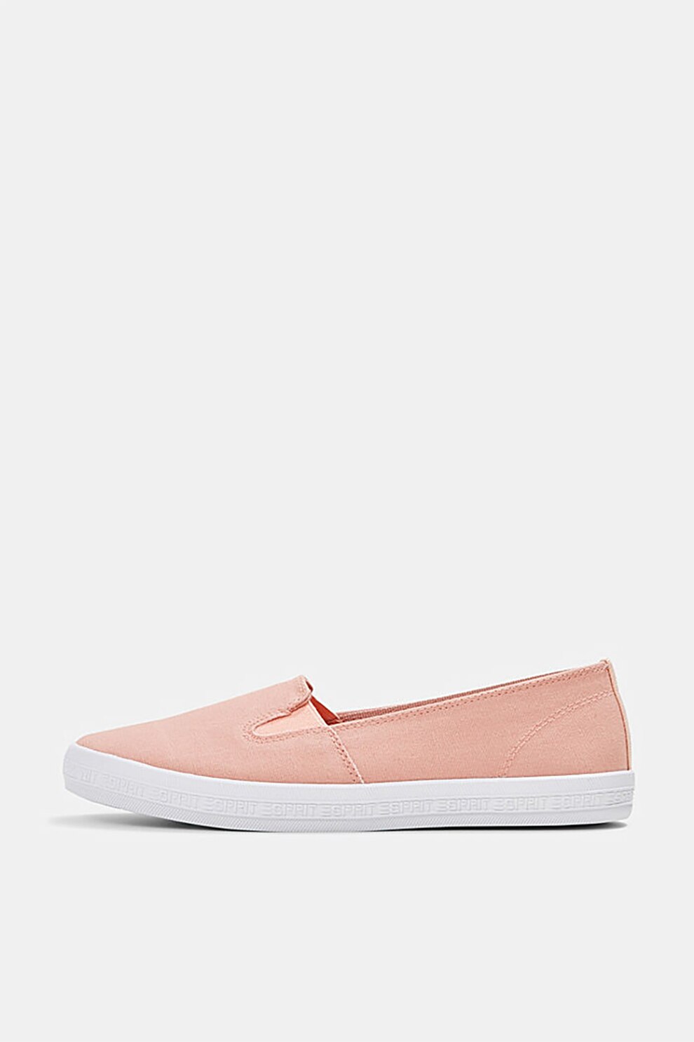 Esprit, Pantofi slip-on din material textil, Piersica, 37