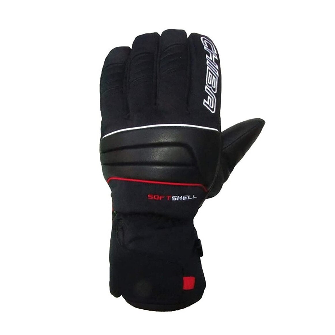 Manusi unisex de ski, Chiba softshell alpin, Negru, 7