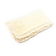 Paturica soft botez, cu volanase, crem, 80 x 100 cm
