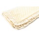 Paturica soft botez, cu volanase, crem, 80 x 100 cm