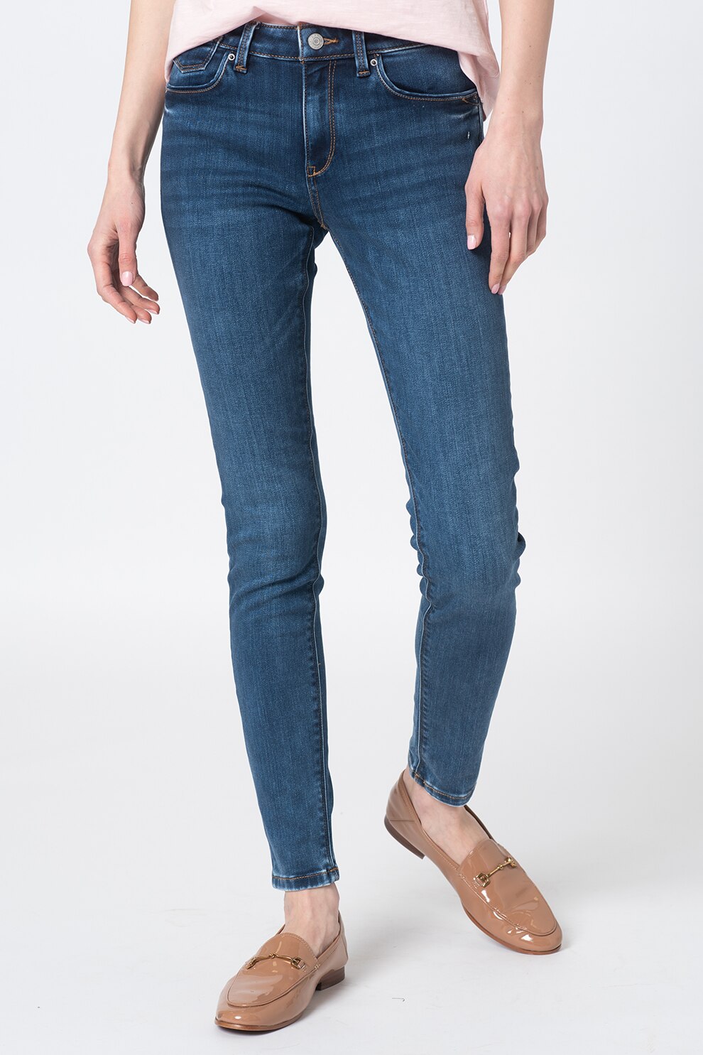 Esprit, Blugi skinny, Albastru inchis
