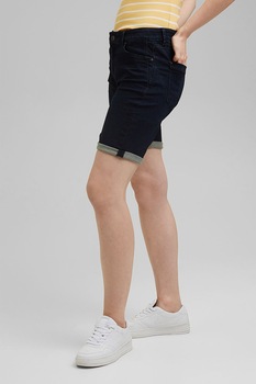 Esprit, Pantaloni scurti de denim cu terminatii pliabile, albastru ultramarin Esprit, Pantaloni scurti de denim cu terminatii pliabile, albastru ultramarin