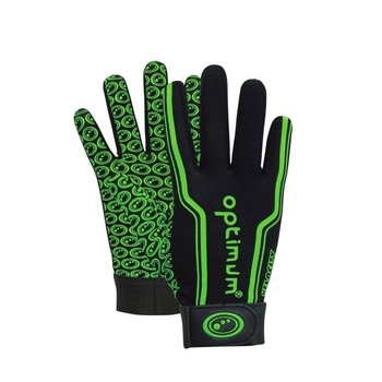 Manusi copii Rugby, Optimum Velocity, Negru/Verde, XS Manusi copii Rugby, Optimum Velocity, Negru/Verde, XS