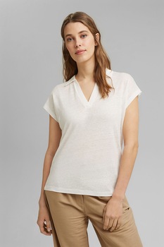 Esprit, Tricou polo de in, Crem Esprit, Tricou polo de in, Crem