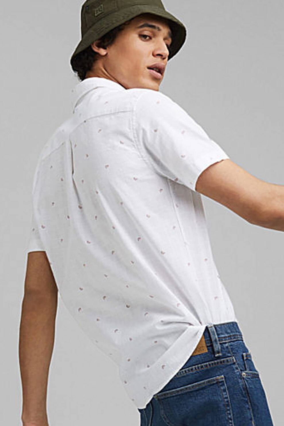 EDC by Esprit, Camasa regular fit de bumbac organic, Alb