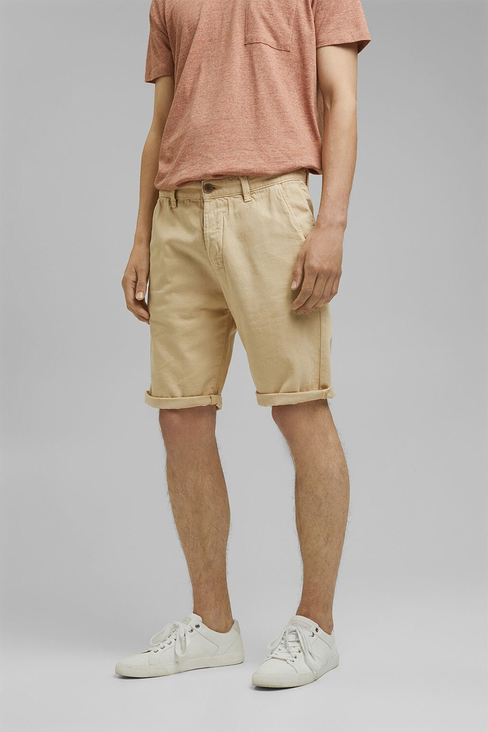 Esprit, Bermude chino relaxed fit, Bej