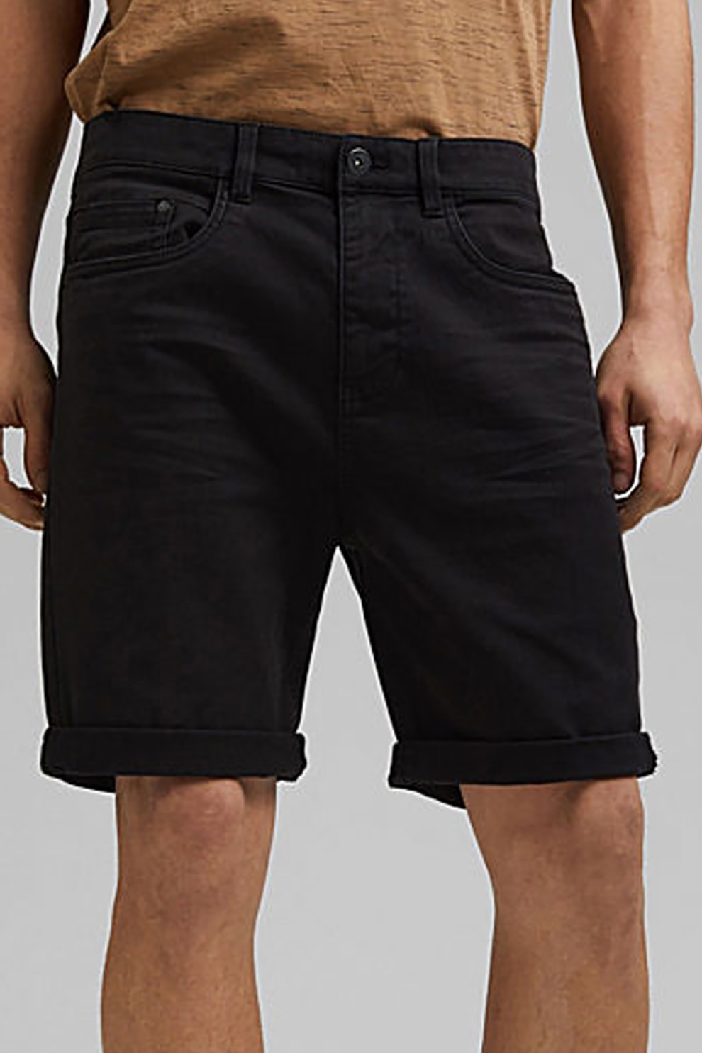 EDC by Esprit, Pantaloni scurti din denim, Negru