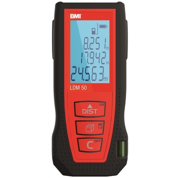 Telemetru LDM50 BMI, lungime maxima de masurare 50m Telemetru LDM50 BMI, lungime maxima de masurare 50m