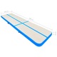 Saltea gimnastica gonflabila cu pompa vidaXL, albastru 800x100x15cm PVC
