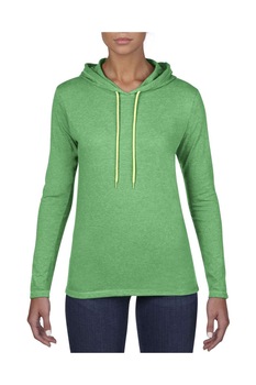 Hanorac subtire dama, Anvil, verde, cu gluga, Verde Hanorac subtire dama, Anvil, verde, cu gluga, Verde