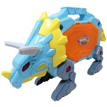 Set de Constructie Dinozaur Multifunctional Salamandra Kids®, Creativ si Educativ, Lumini si Sunete, Trusa cu Scule Inclusa, 31 Piese Set de Constructie Dinozaur Multifunctional Salamandra Kids®, Creativ si Educativ, Lumini si Sunete, Trusa cu Scule Inclusa, 31 Piese