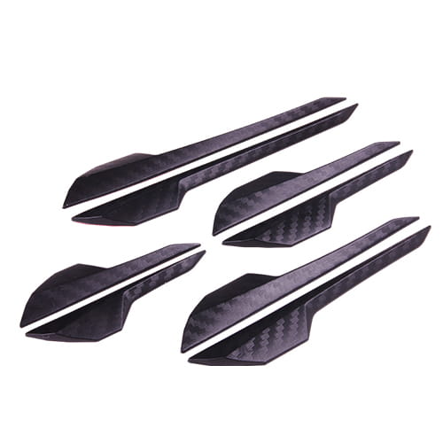 Set 8 protectii auto pentru usi Hypersonic, Adeziv 3M, Carbon