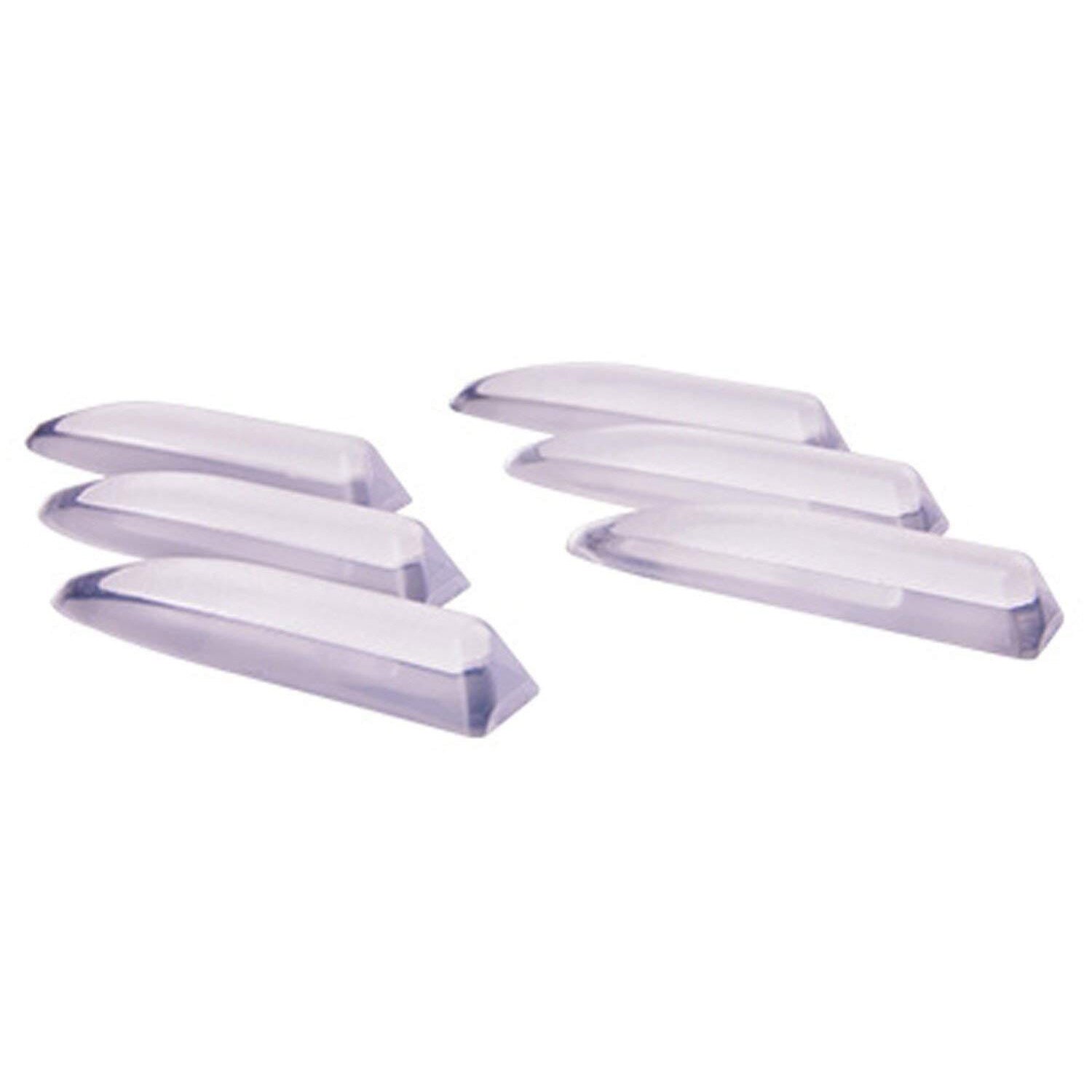 Set 6 protectii auto pentru usi Hypersonic, Adeziv 3M, 5,5x1 cm, Transparent