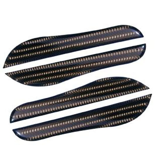 Set 4 protectii auto pentru usi Hypersonic, Adeziv 3M, 145x20 mm, Carbon