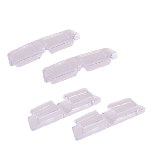 Set 4 protectii auto pentru usi Hypersonic, Adeziv 3M, 50x11 mm, Transparent