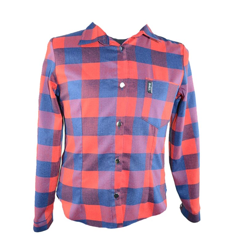 Camasa cu maneca lunga pentru baieti Mini Junior CMS1, Rosu, 128 cm