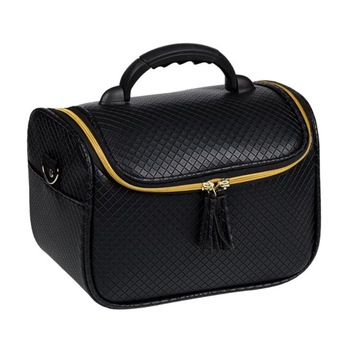 Geanta organizator cosmetice Luxury, negru, 29x21x19 cm Geanta organizator cosmetice Luxury, negru, 29x21x19 cm