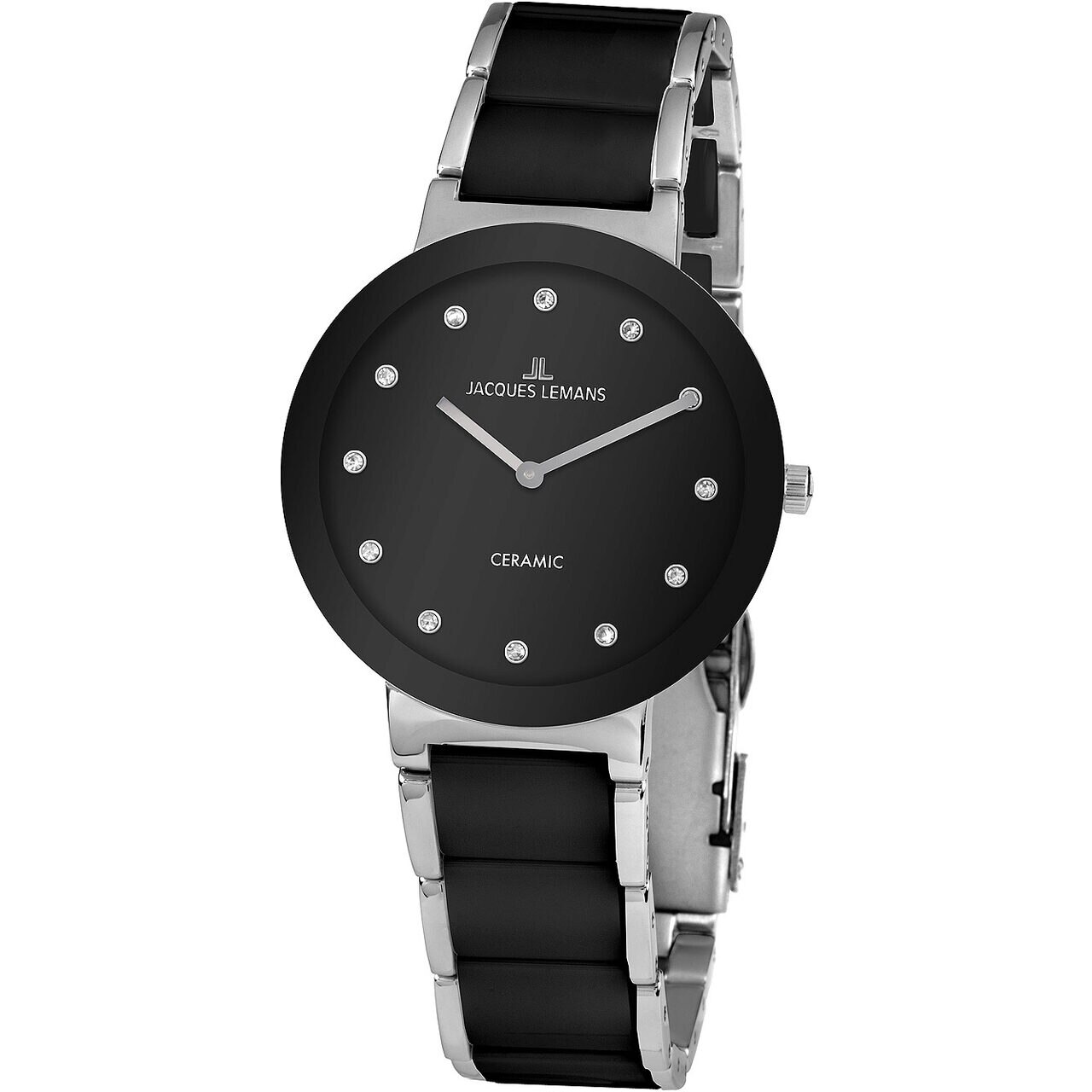 Ceas de dama Jacques Lemans 42-7G, Quartz, 34mm, 10ATM, Argintiu