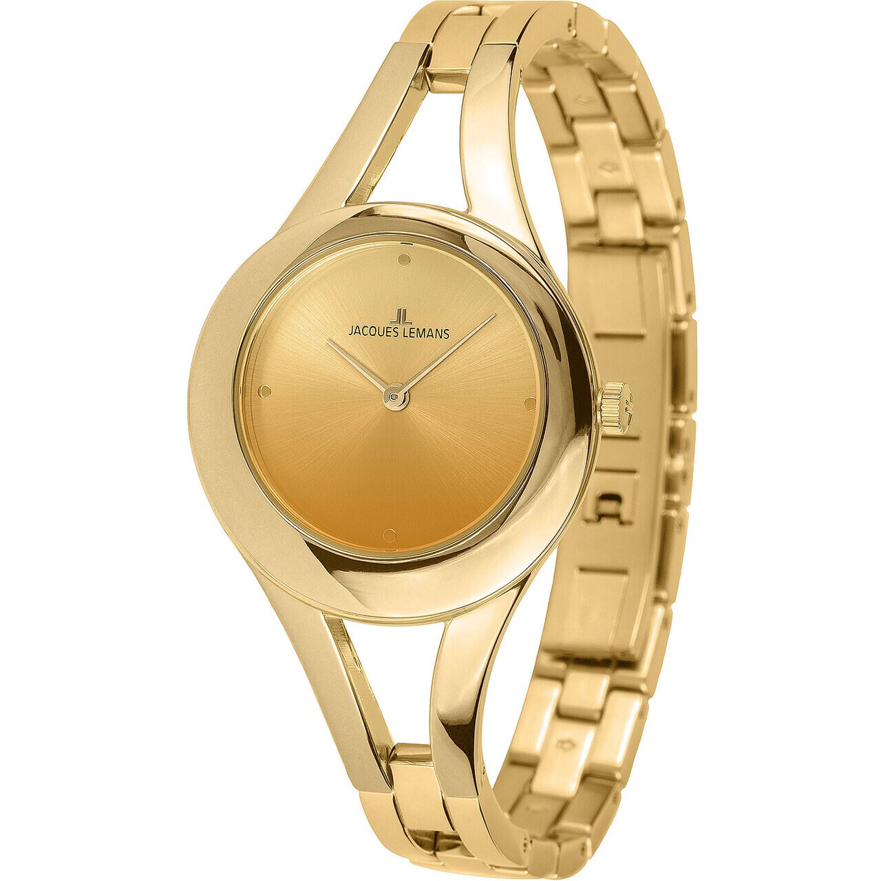 Ceas de dama Jacques Lemans 1-2071C, Quartz, 32mm, 5ATM, Auriu