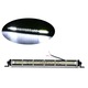 Led Bar Flexzon, 4500lm, 33cm, 90W, 30 LED, Ultra Slim - 2,5cm, 12V / 24V, Combo - Flood si Spot Beam, Suporti Prindere Inclusi