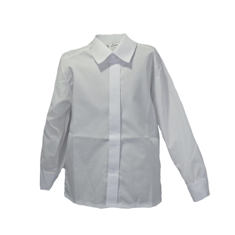 Camasa cu maneca lunga pentru baieti Lora, Eleganta, Alb