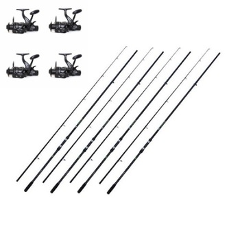 Set 4 lansete 3.6m/3.5lbs/2segmente si 4 mulinete HK 5000 Set 4 lansete 3.6m/3.5lbs/2segmente si 4 mulinete HK 5000