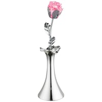 Veioza decorativa LED Lovely Rose, argintiu, 8,5 x 29 cm