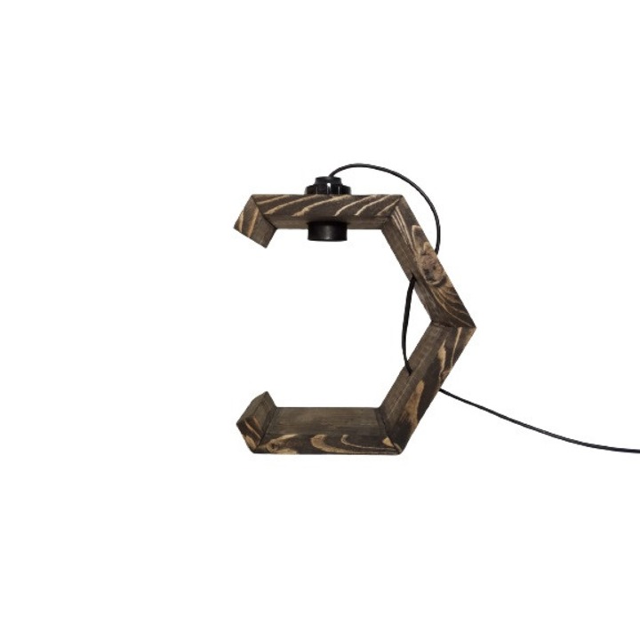 Lampa de birou, Cordoba, 22x22x9.5 cm, wenge