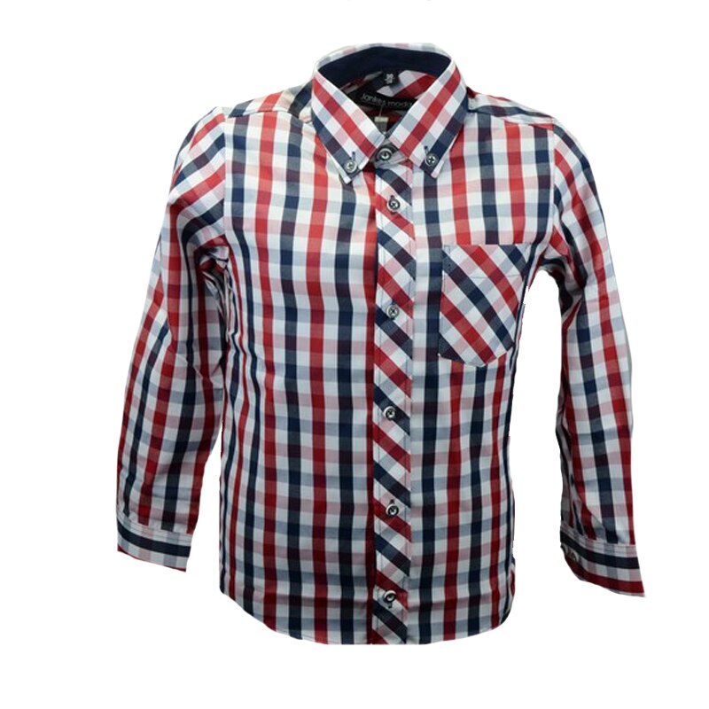 Camasa cu maneca lunga pentru baieti Mini Junior KSL-47C, Multicolor, 116 cm