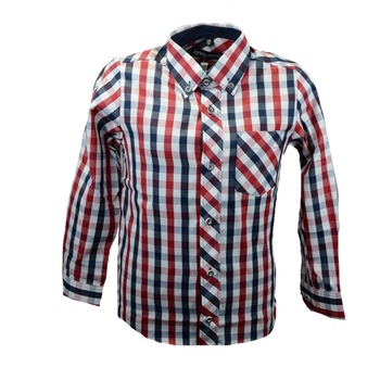 Camasa cu maneca lunga pentru baieti Mini Junior KSL-47C, Multicolor, 116 cm Camasa cu maneca lunga pentru baieti Mini Junior KSL-47C, Multicolor, 116 cm