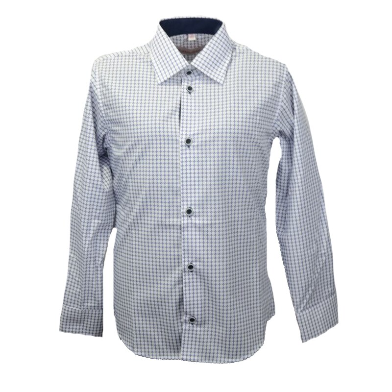 Camasa cu maneca lunga pentru baieti Mini Junior KSL-43, Alb, 122 cm