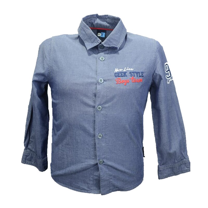 Camasa cu maneca lunga pentru baieti GT KSL-39C, Bleumarin, 122 cm