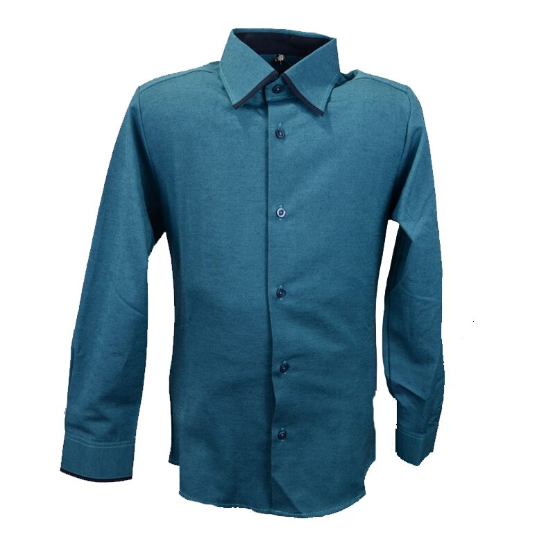 Camasa cu maneca lunga pentru baieti Jankes, Turcoaz