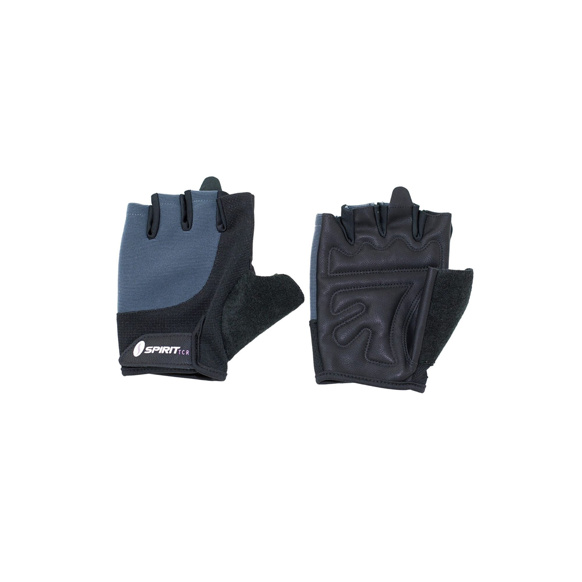 Manusi unisex fitness, Spirit, Negru/Albastru, L
