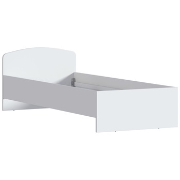 Pat de o persoana include si somiera Sani KITO S-2227, 85,6x205x65,4 cm, Alb Pat de o persoana include si somiera Sani KITO S-2227, 85,6x205x65,4 cm, Alb