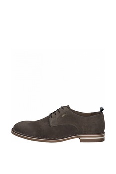 s.Oliver, Pantofi derby de piele intoarsa cu model texturat s.Oliver, Pantofi derby de piele intoarsa cu model texturat