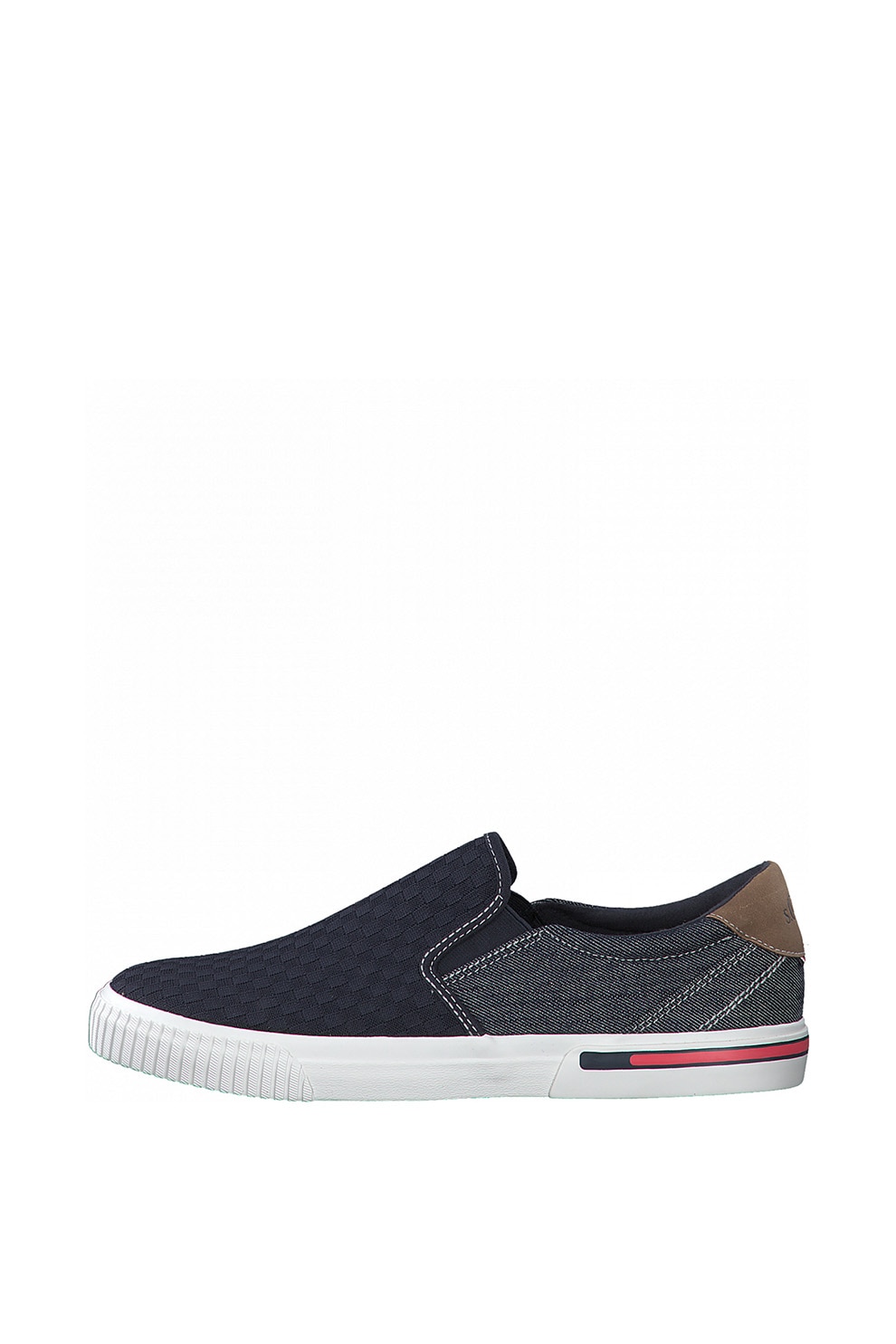 s.Oliver, Pantofi loafer cu garnitura de piele ecologica, Bleumarin, 44