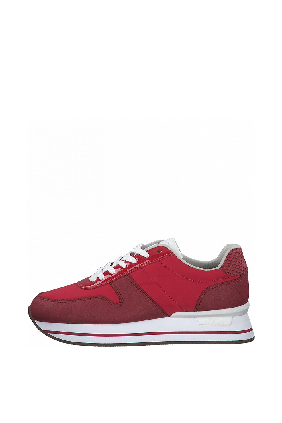 s.Oliver, Pantofi sport din material textil cu garnituri din piele ecologica