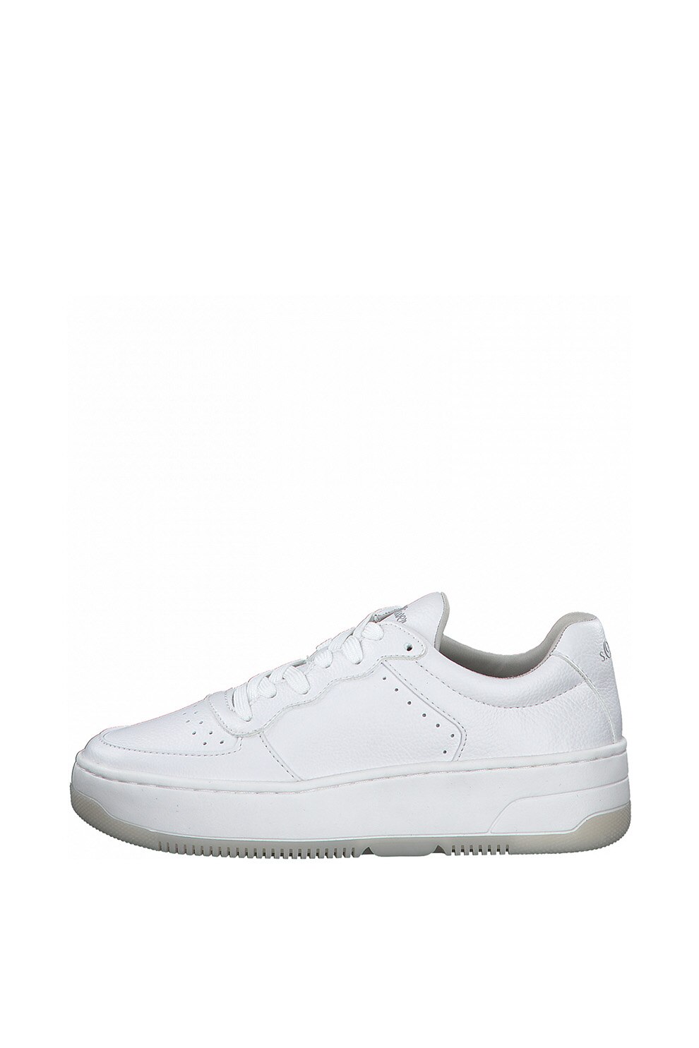 s.Oliver, Pantofi sport din piele ecologica cu talpa wedge